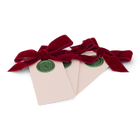 6 Waxed Card Tags | Christmas