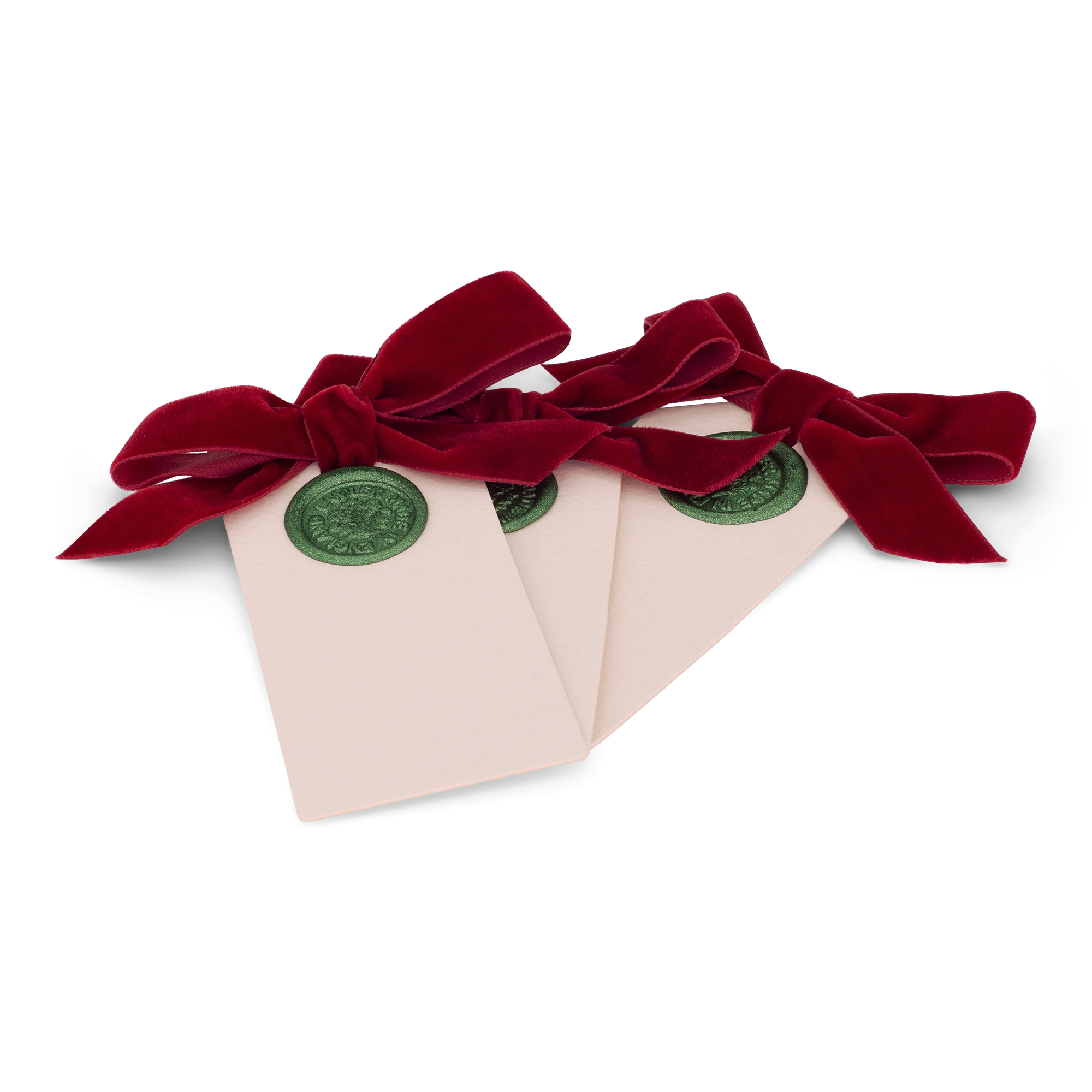 6 Waxed Card Tags | Christmas