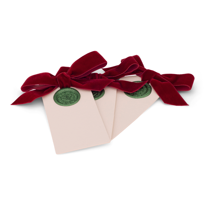 6 Waxed Card Tags
