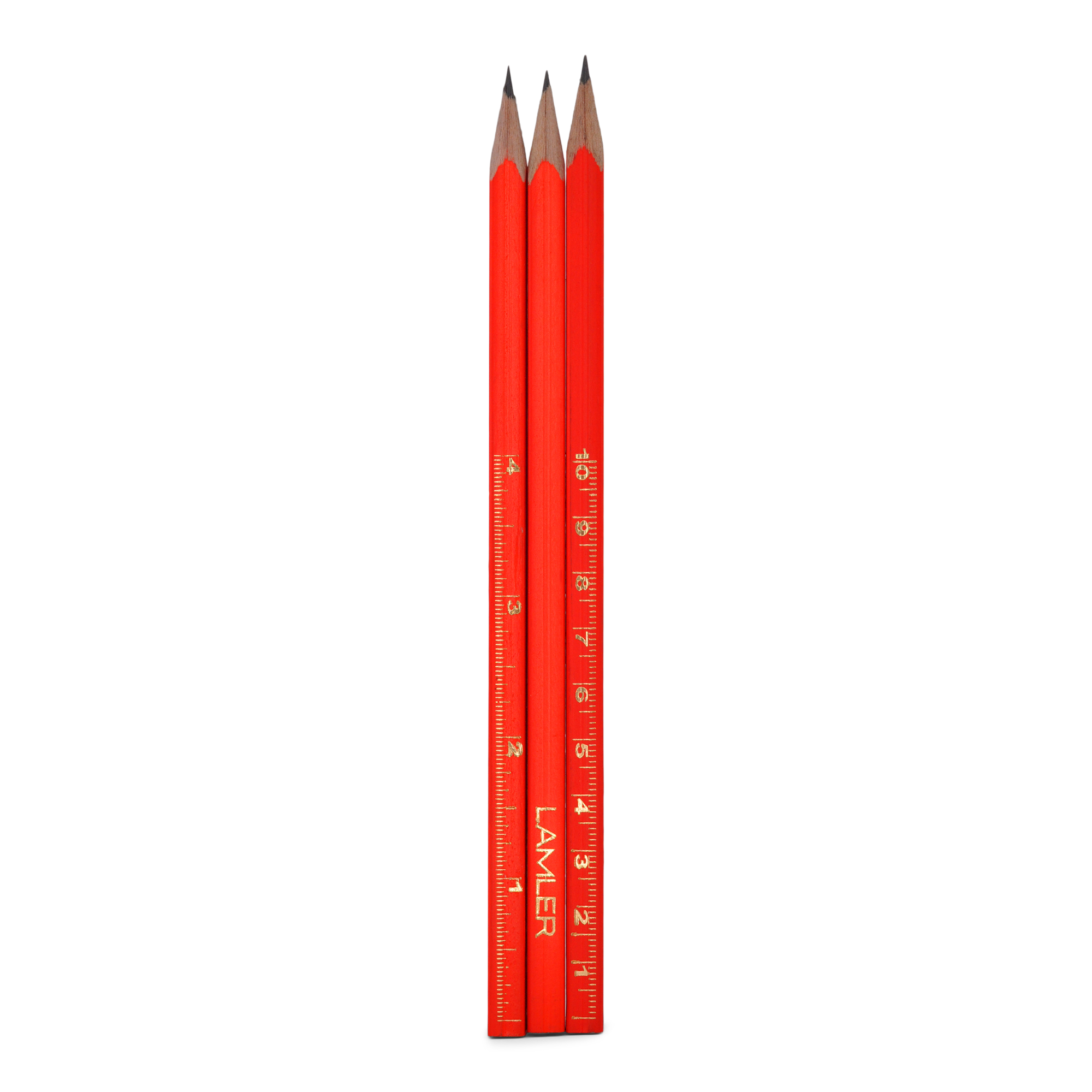 Lamler Ruler Pencil | Fluro Orange