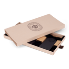 6 Waxed Card Tags | Cinder Black