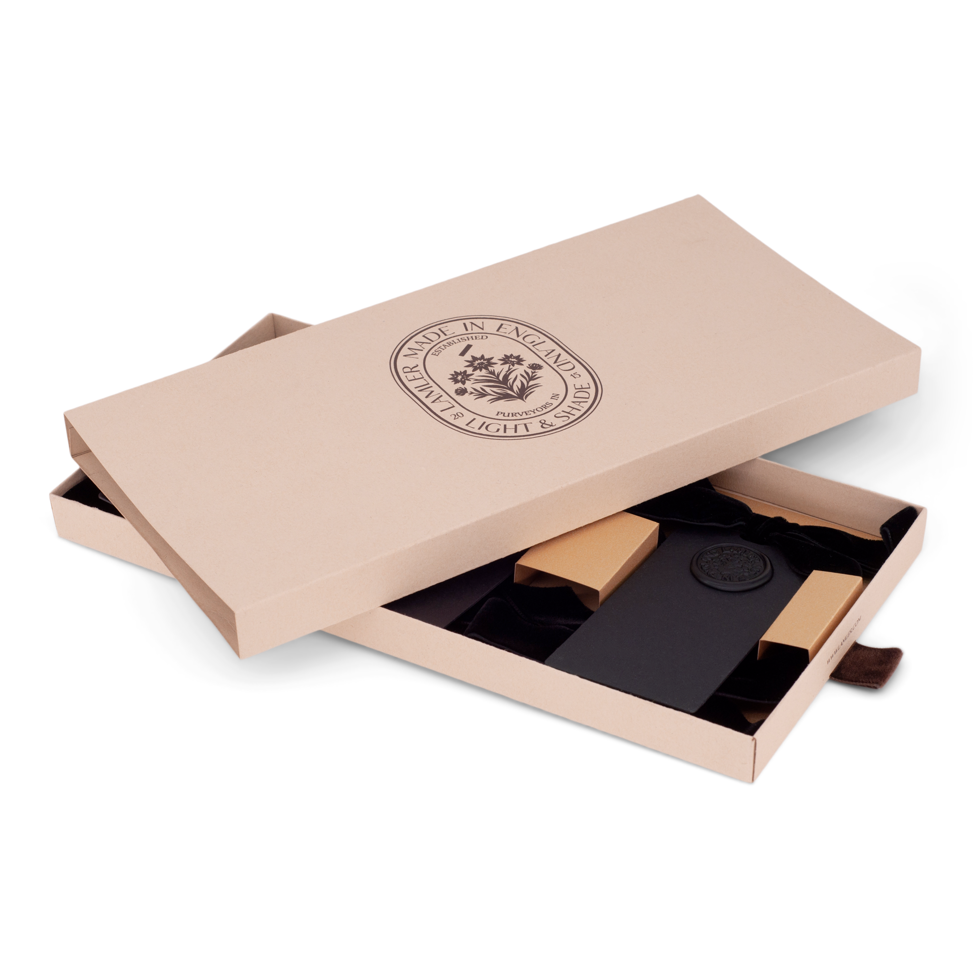 6 Waxed Card Tags | Cinder Black