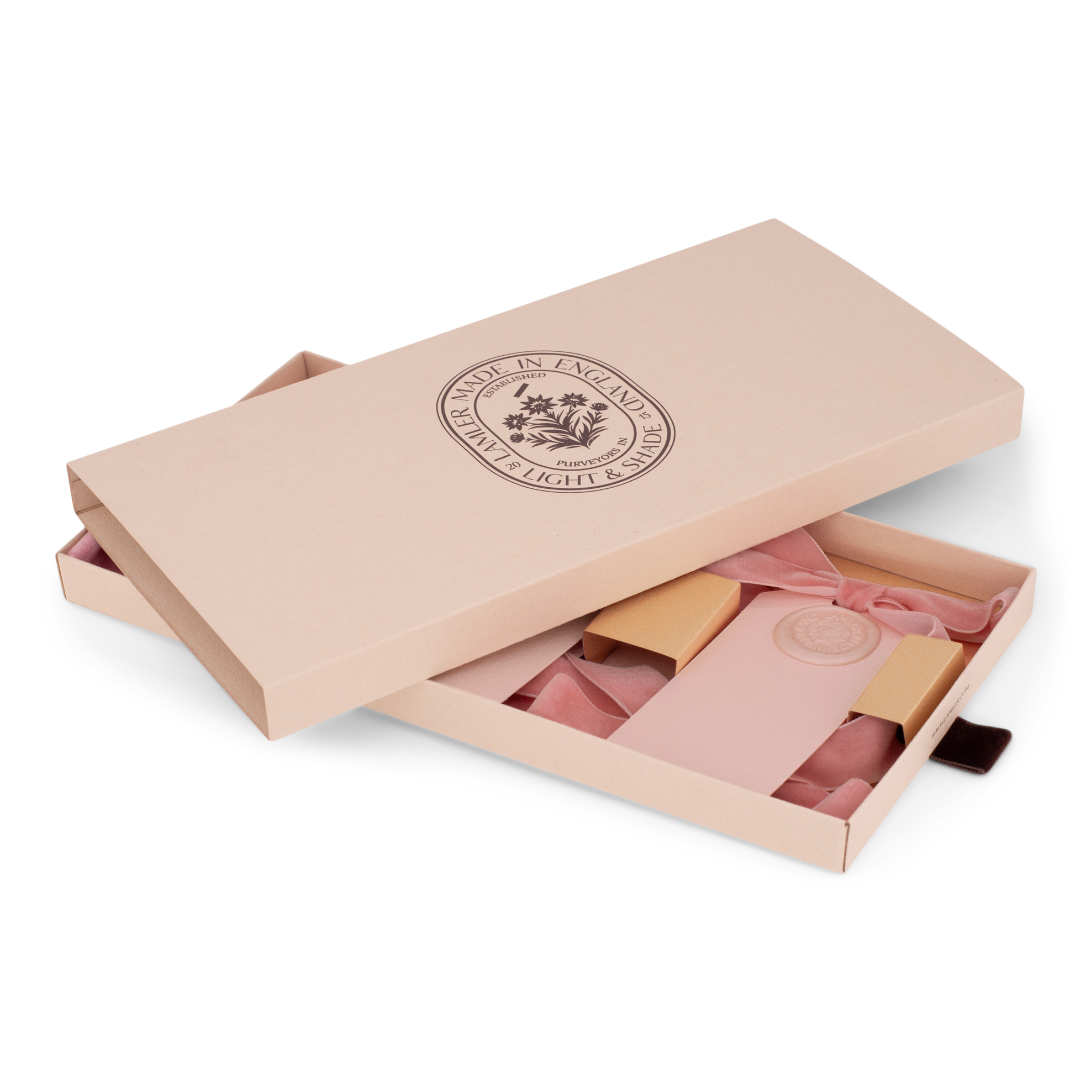 6 Waxed Card Tags | Pink