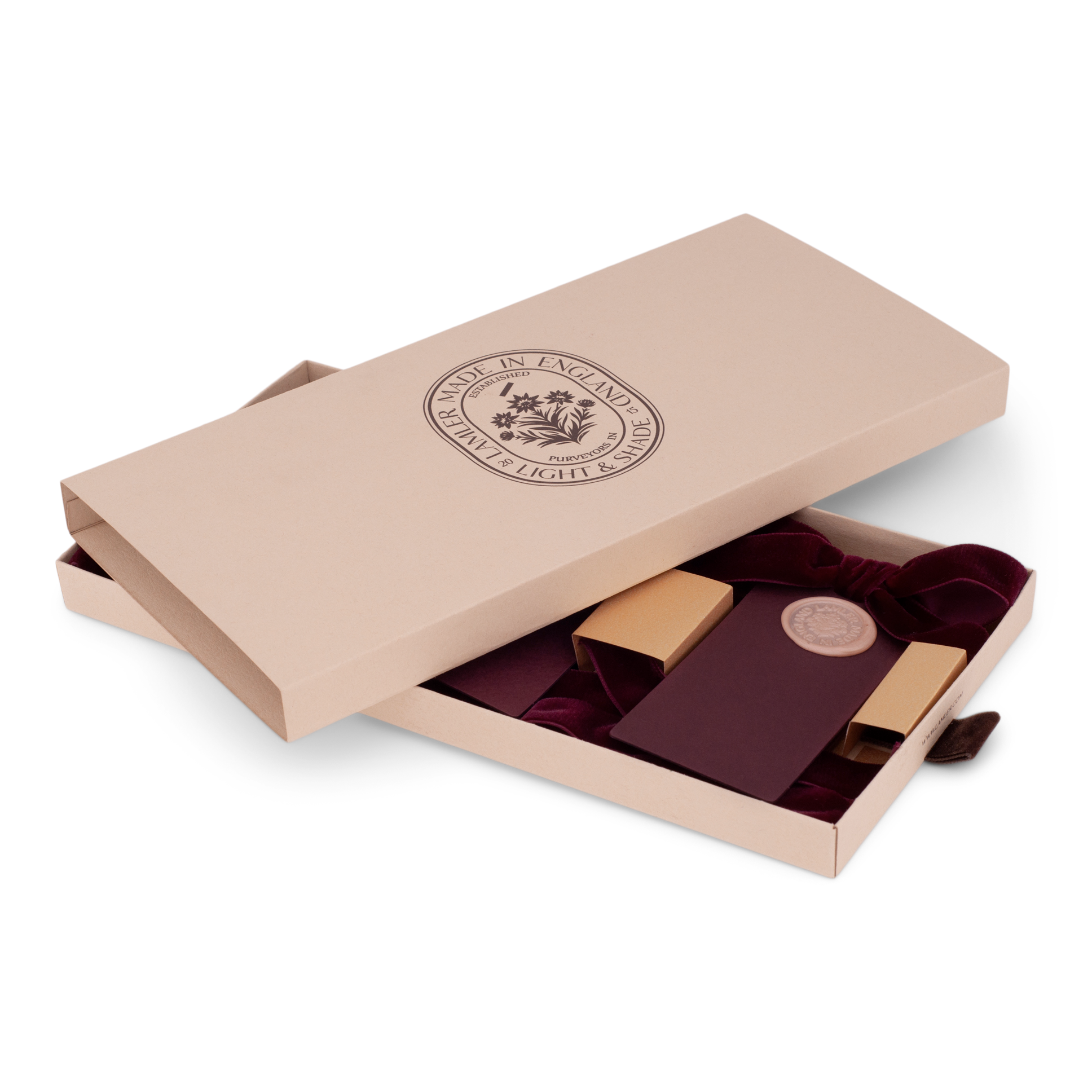 6 Waxed Card Tags | Burgundy