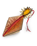 Wooden Bauble | Seed Head in Red/Soft Green