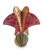 Wooden Bauble | Parachute in Burgundy/red