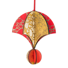 Wooden Bauble | Parachute in Red/Green