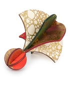 Wooden Bauble | Parachute in Red/Green
