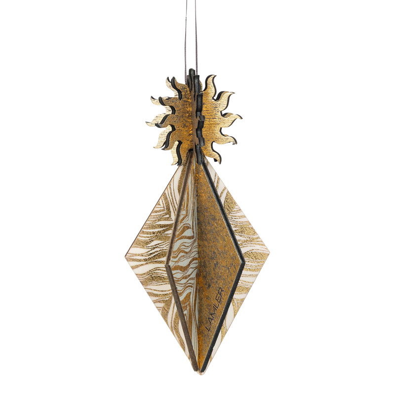 Wooden Bauble | Seed Head in Charcoal