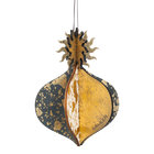 Wooden Bauble | Meringue in Charcoal