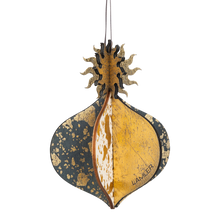 Wooden Bauble | Meringue in Charcoal