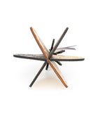 Wooden Bauble | Meringue in Charcoal