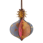 Wooden Bauble | Meringue in Soft Blue/Pinks