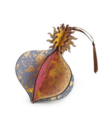 Wooden Bauble | Meringue in Soft Blue/Pinks