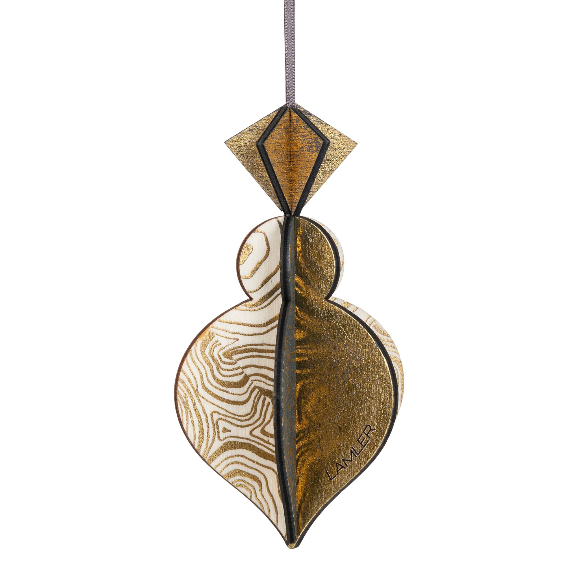 Wooden Bauble | PontyPine in Charcoal