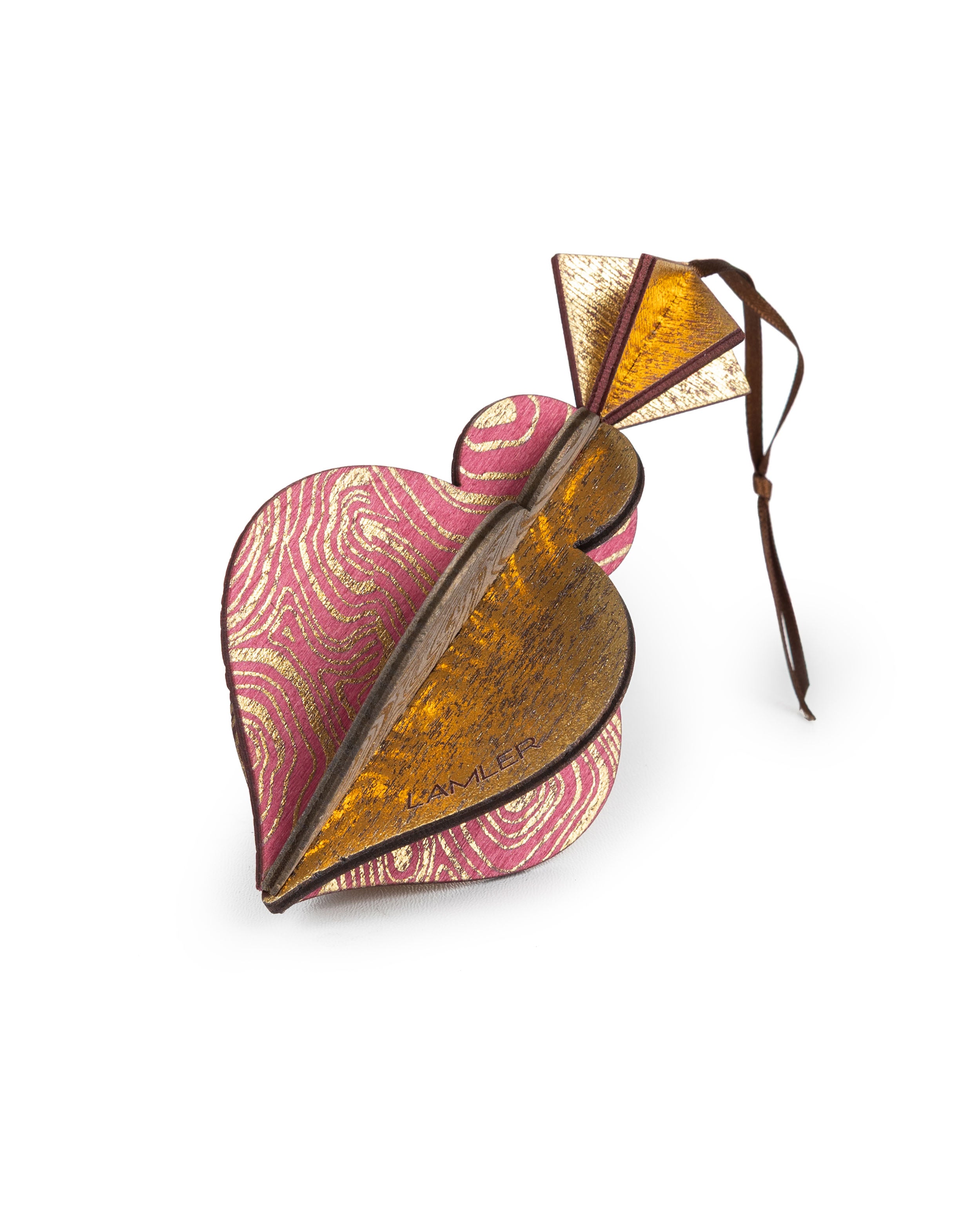 Wooden Bauble | PontyPine in Soft Pinks