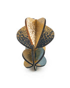 Wooden Bauble | Petal in Charcoal/Ivory