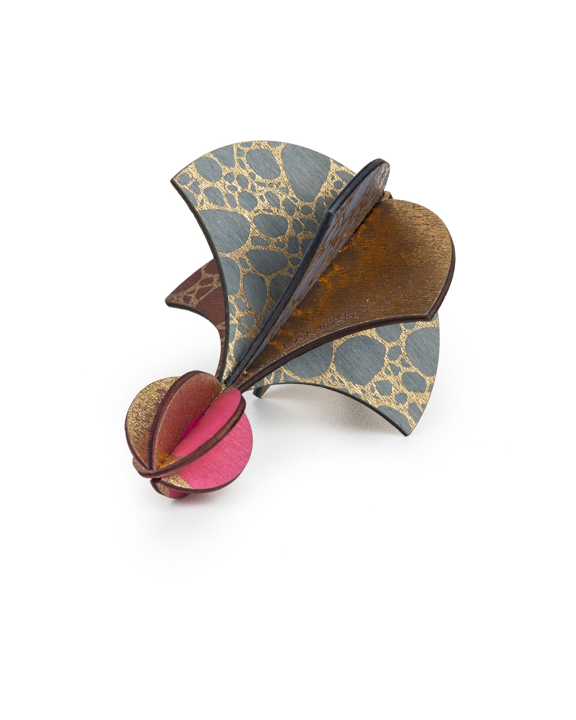 Wooden Bauble | Parachute in Soft Blue/Pinks