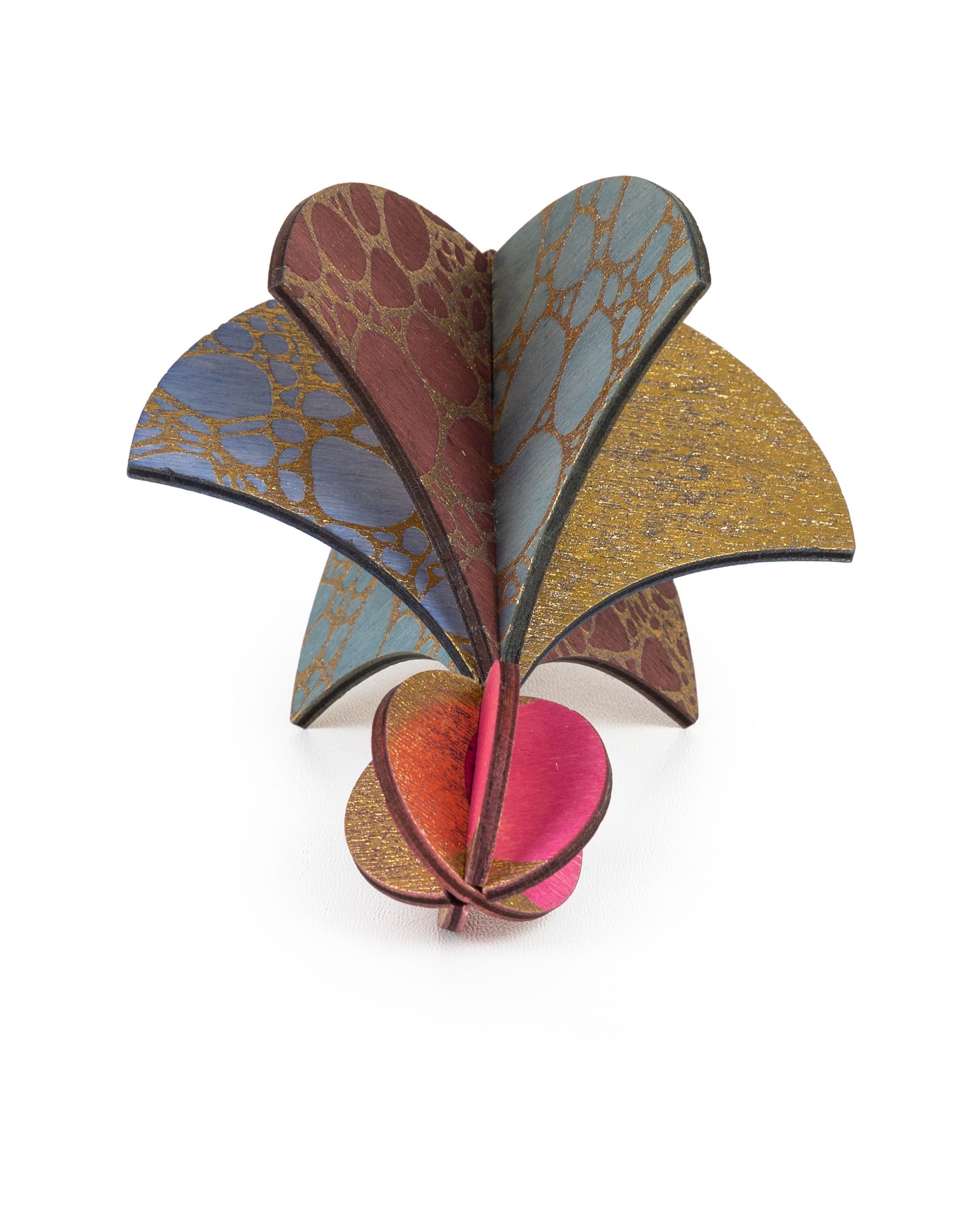 Wooden Bauble | Parachute in Soft Blue/Pinks