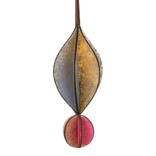 Wooden Bauble | Petal in Soft Blue/Pinks