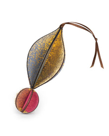 Wooden Bauble | Petal in Soft Blue/Pinks