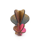 Wooden Bauble | Petal in Soft Blue/Pinks