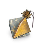 Wooden Bauble | Diamond Tile in Charcoal/Ivory