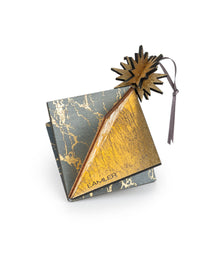 Wooden Bauble | Diamond Tile in Charcoal/Ivory