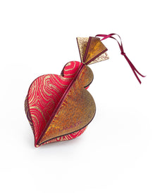 Wooden Bauble | PontyPine in Hot Pink/Orange