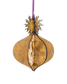 Wooden Bauble | Meringue in Purple