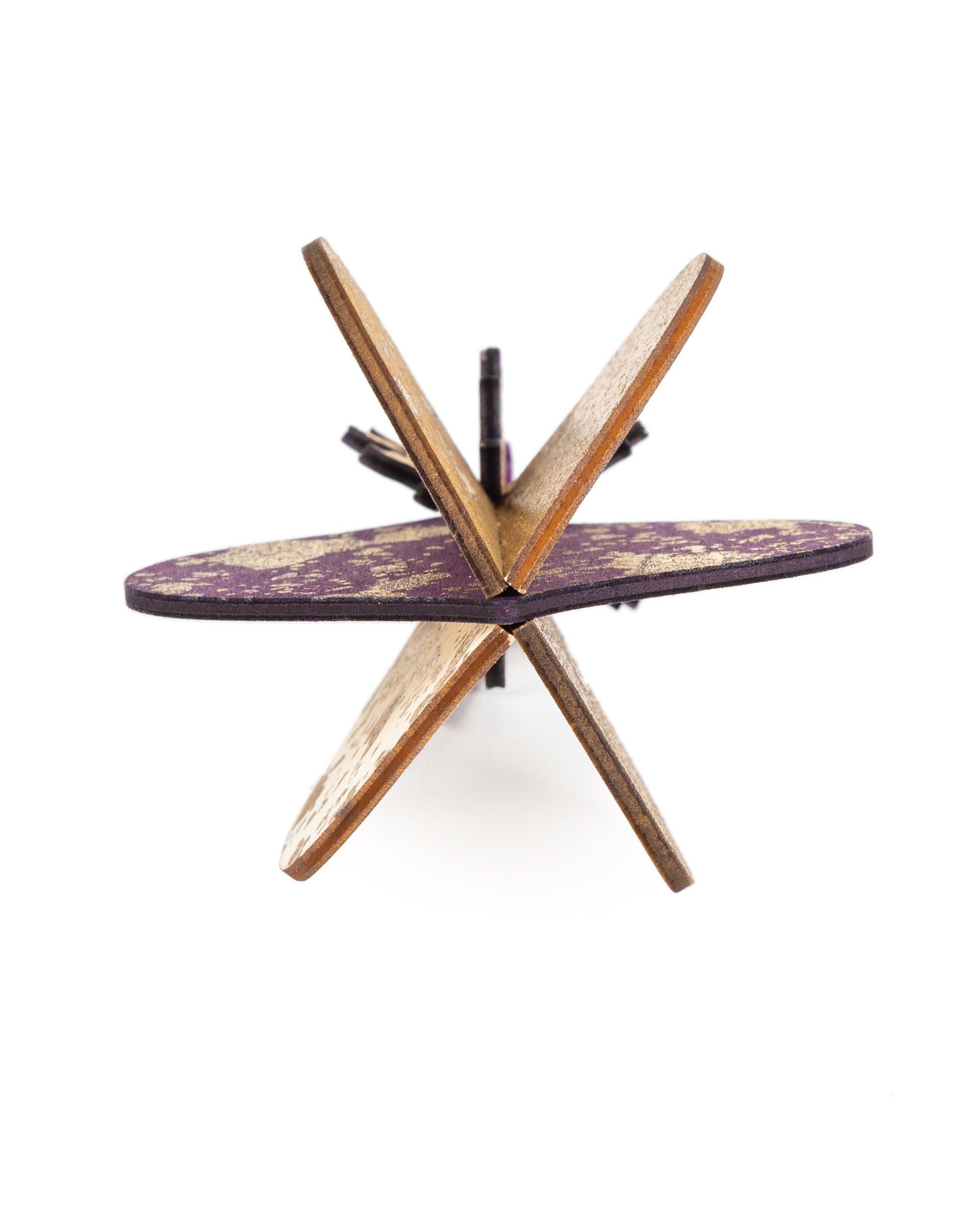 Wooden Bauble | Meringue in Purple