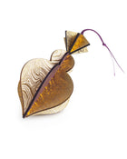 Wooden Bauble | PontyPine in Purple/Ochre