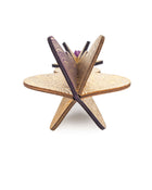 Wooden Bauble | PontyPine in Purple/Ochre