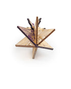 Wooden Bauble | Seed Head in Purple