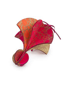 Wooden Bauble | Parachute in Hot Pink/Orange