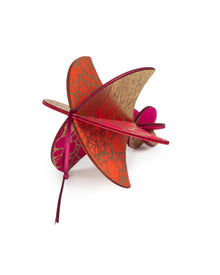 Wooden Bauble | Parachute in Hot Pink/Orange