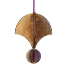 Wooden Bauble | Parachute in Purple/Ochre