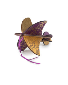 Wooden Bauble | Parachute in Purple/Ochre