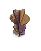 Wooden Bauble | Petal in Purple/Gold