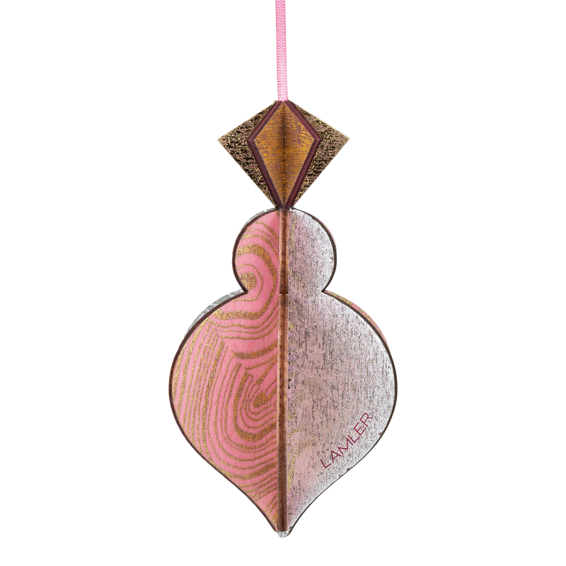 Wooden Bauble | PontyPine in Pink