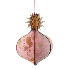 Wooden Bauble | Meringue in Pink