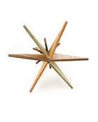 Wooden Bauble | Diamond Tile in Pale Yellow/Green