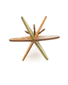 Wooden Bauble | Meringue in Pale Yellow/Green