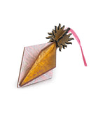 Wooden Bauble | Seed Head in Pink