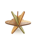 Wooden Bauble | PontyPine in Pale Yellow/Soft Green