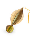 Wooden Bauble | Petal in Soft Yellow/Green