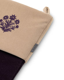 Velvet Christmas Stockings | Blackcurrant/Sand