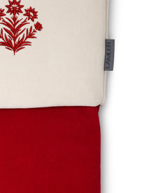 Velvet Christmas Stockings | Hot Red/Ivory