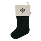 Velvet Christmas Stockings | Midnight Blue/Ivory