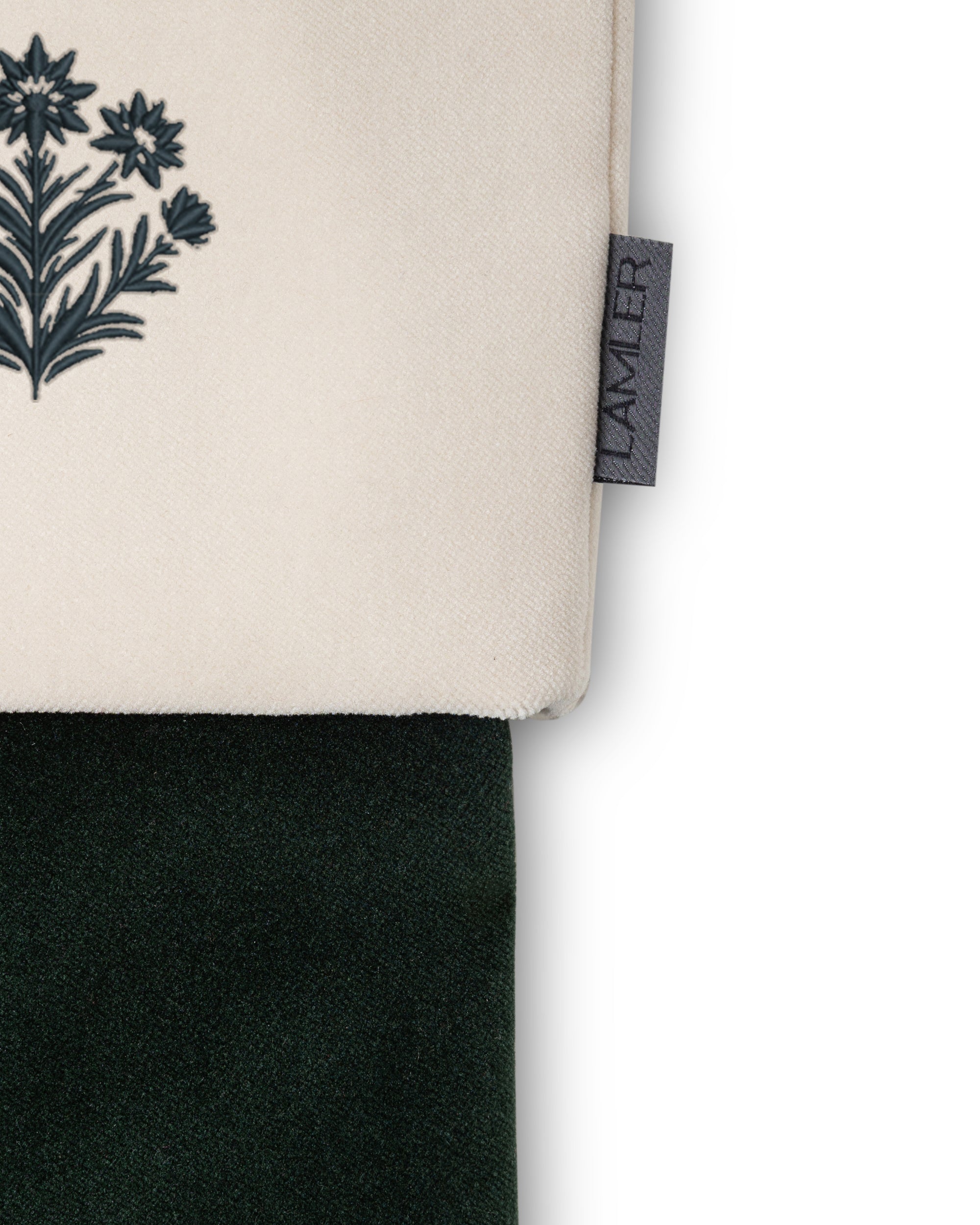 Velvet Christmas Stockings | Midnight Blue/Ivory